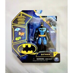 DC Metallic Blue Batman 4 Inch Action Figure by Spin Master **Rare** (NIB)